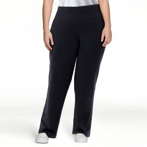 Athletic Works Active Pants 3X 24W-26W Black Stretch Relaxed Fit Plus size NWT